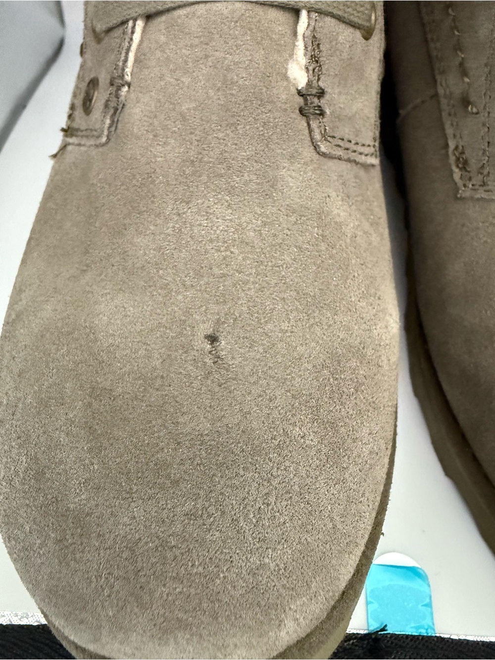 Women's Suede Lace-Up Ankle Boots in green - Picture 4 of 7